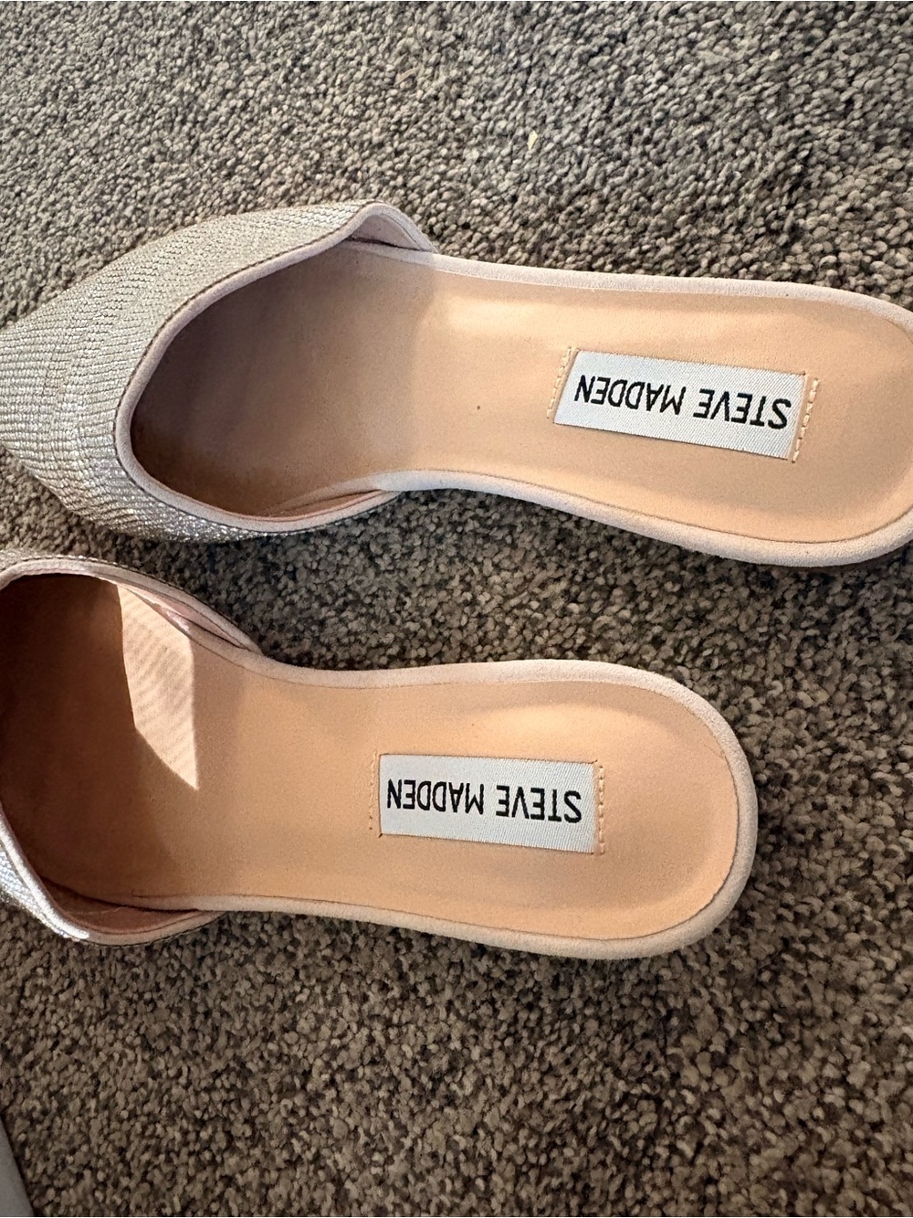 Steve Madden - Trace- R Rhinestone Silver Crystal Slides - Picture 3 of 8